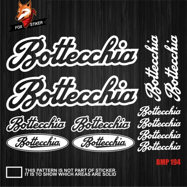 Bicycle Frame Decal Stickers Bottecchia 01